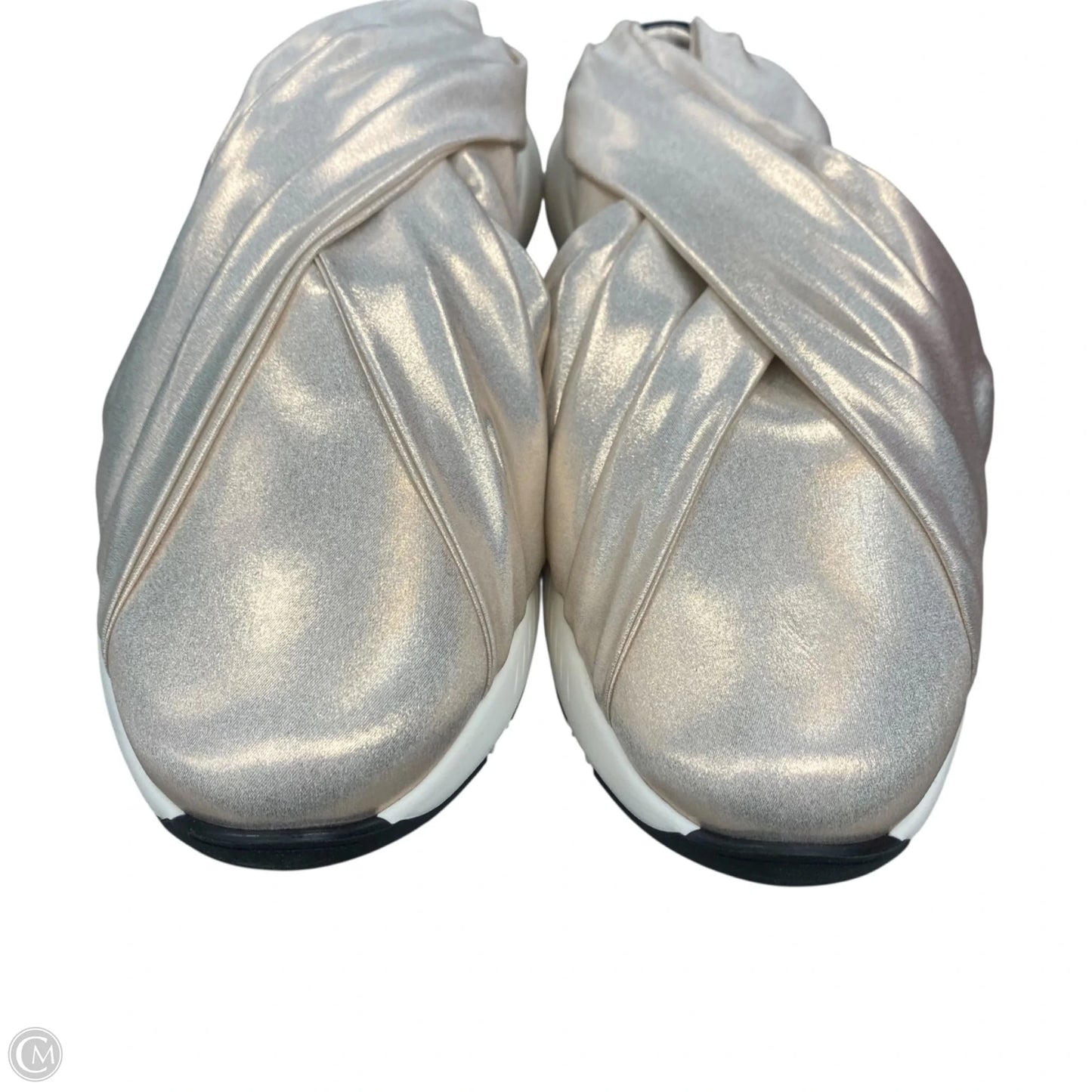 Shoes Sneakers By Casadei In Gold, Size: 9.5