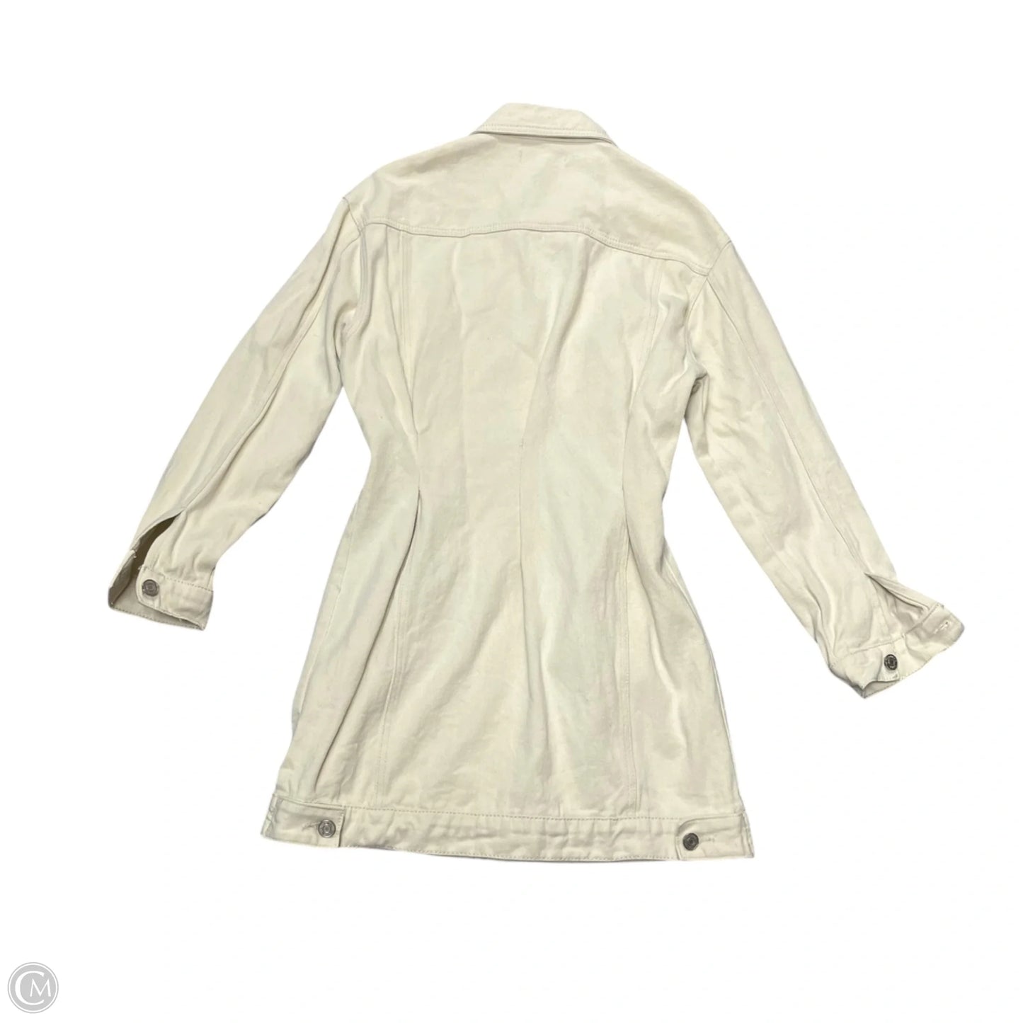 Dress Casual Short By Missguided In Cream Denim, Size: S