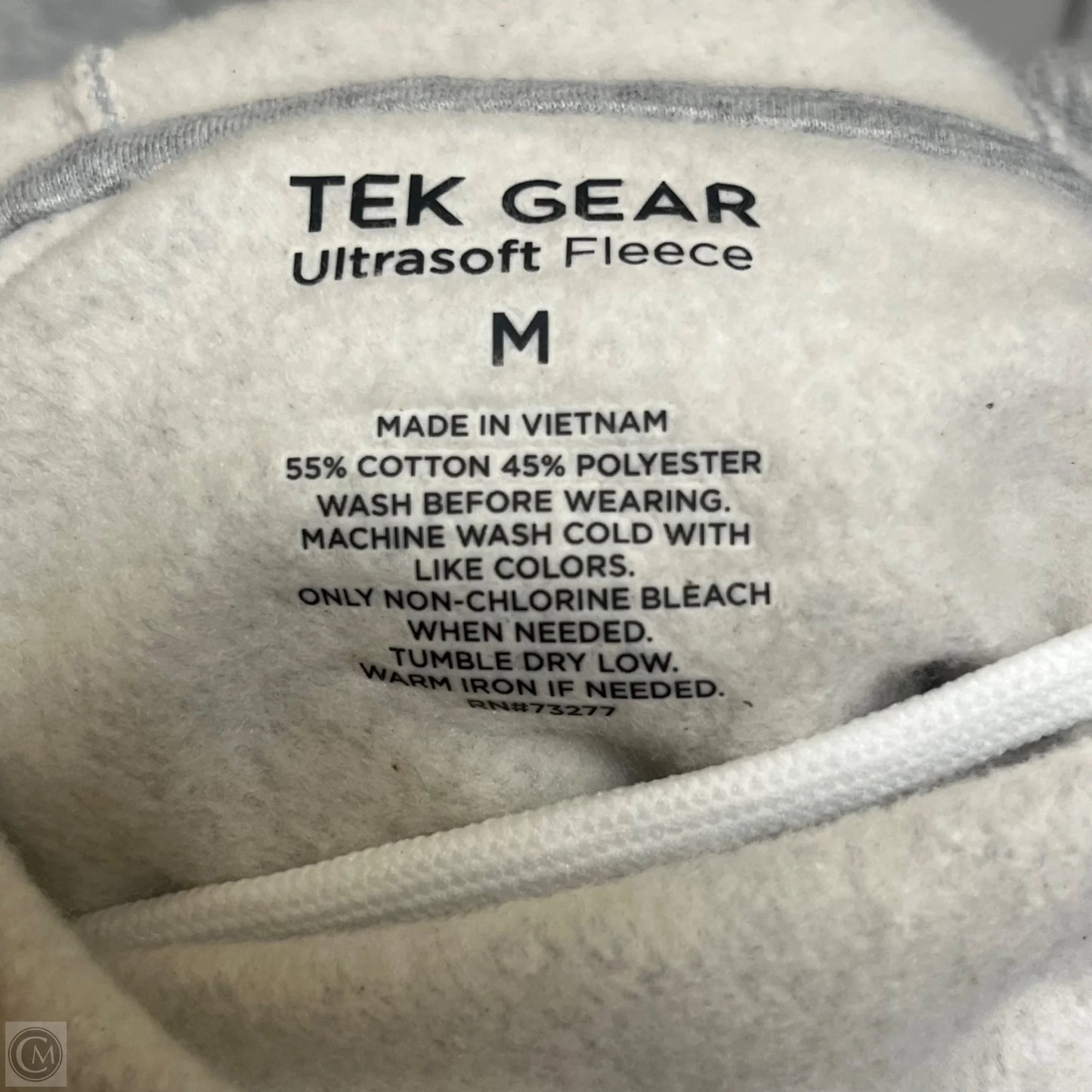 Sweatshirt Hoodie By Tek Gear In Grey, Size: M