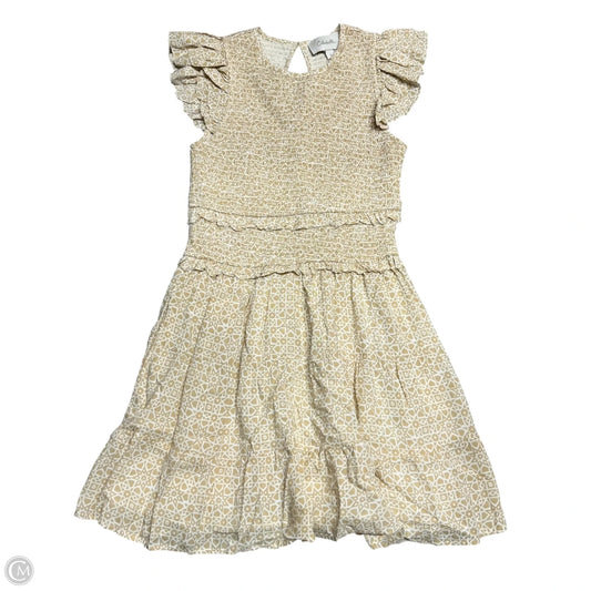 Dress Casual Short By Cleobella In Tan & White, Size: S