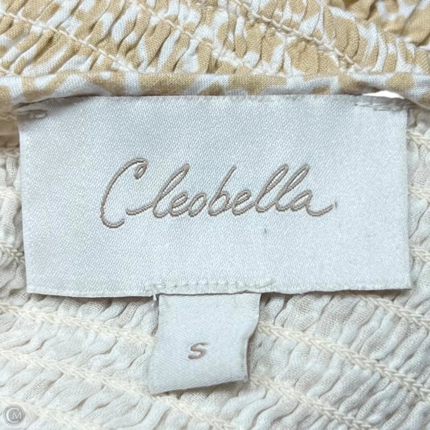 Dress Casual Short By Cleobella In Tan & White, Size: S