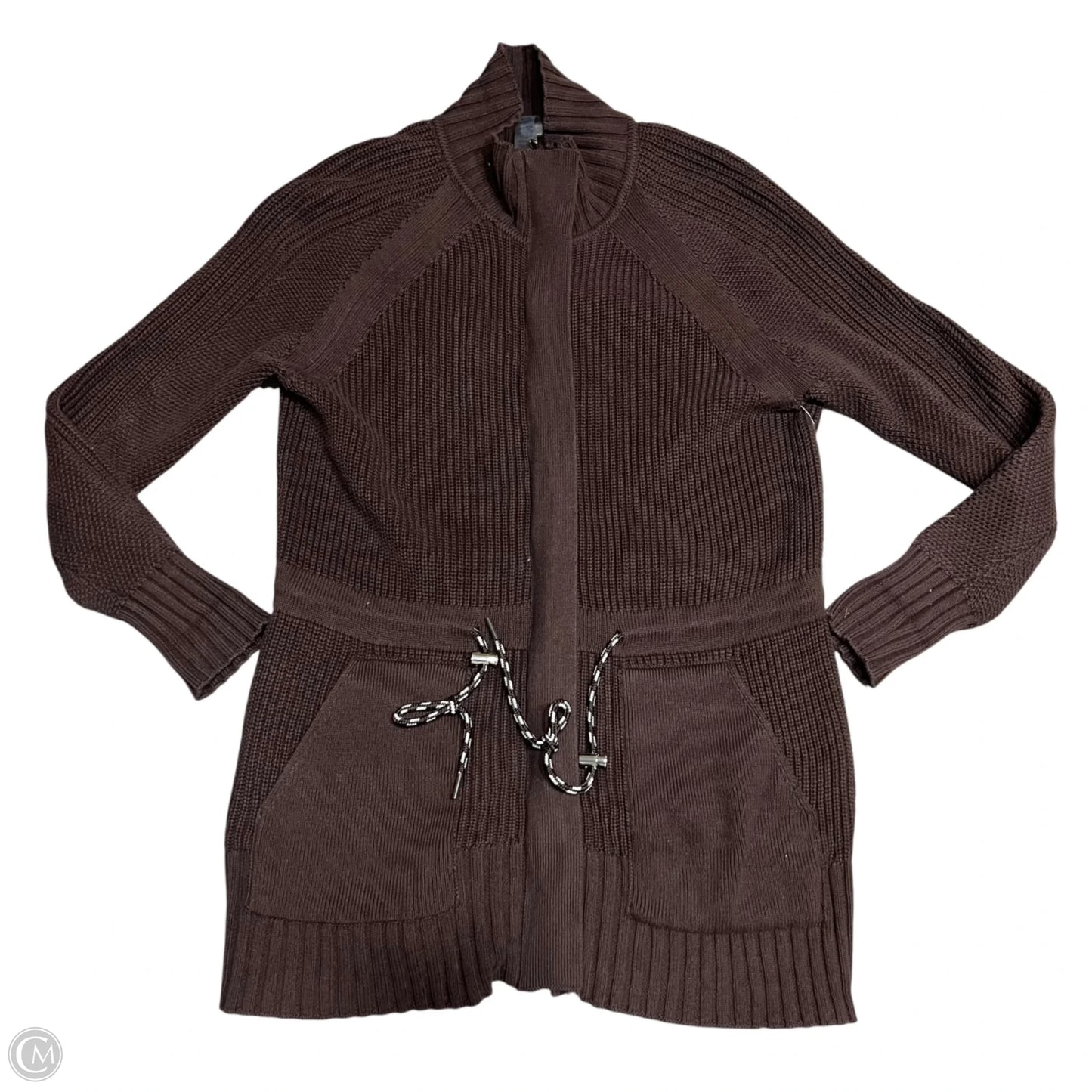 Sweater Cardigan By Lou And Grey In Brown, Size: M