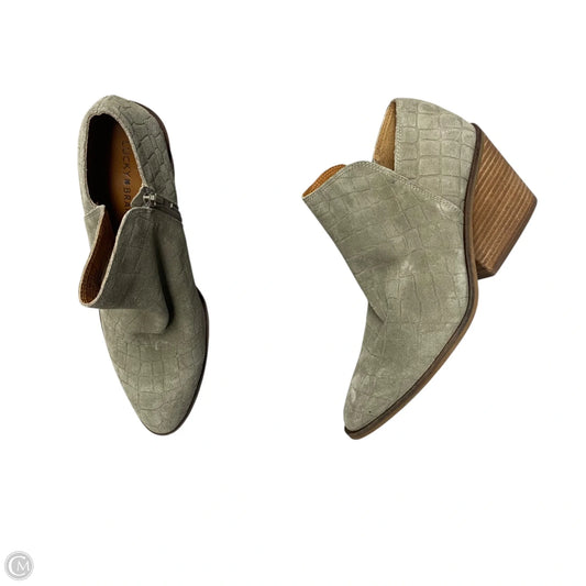 Boots Ankle Heels By Lucky Brand In Green, Size: 9.5