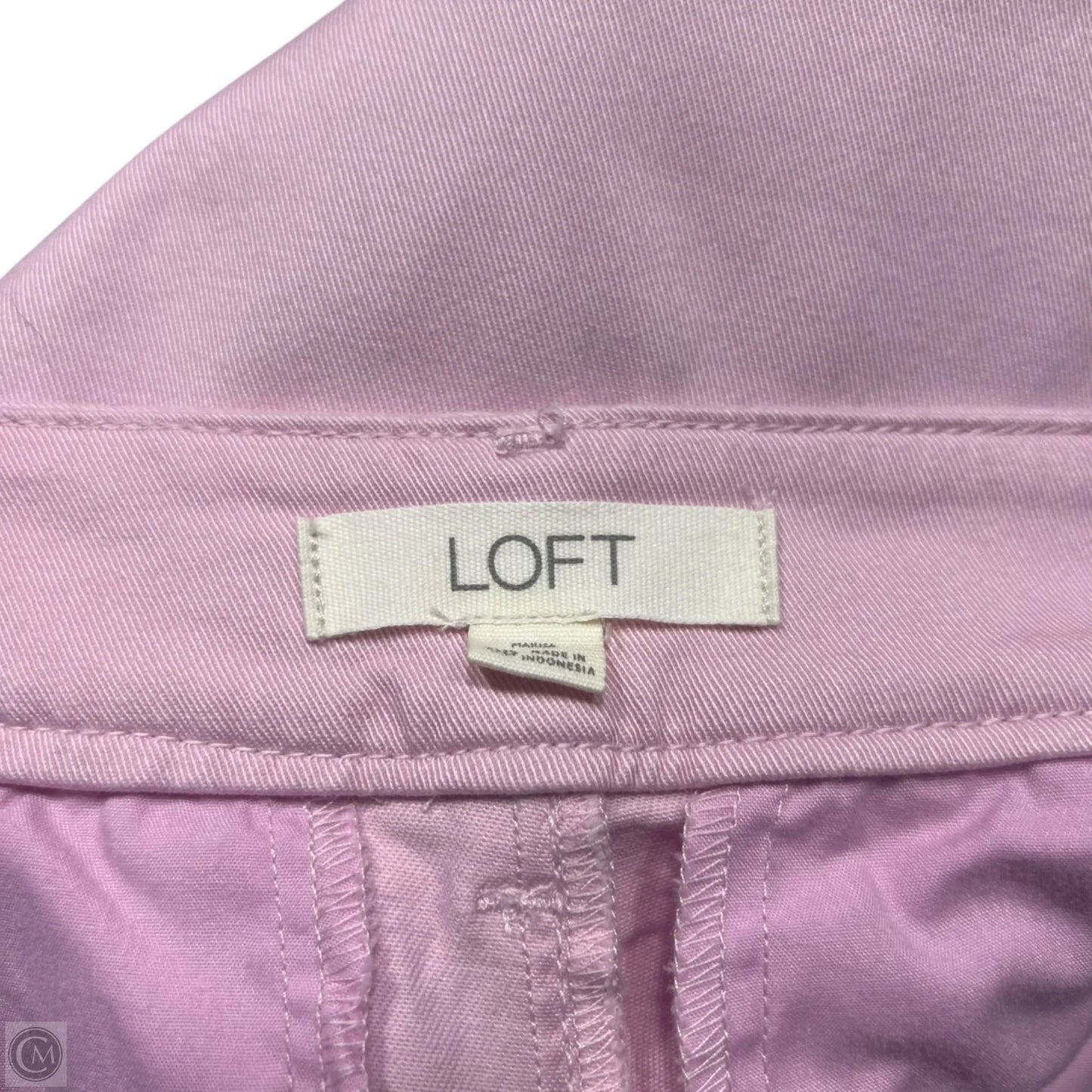 Jeans Skinny By Loft In Pink Denim, Size: 0