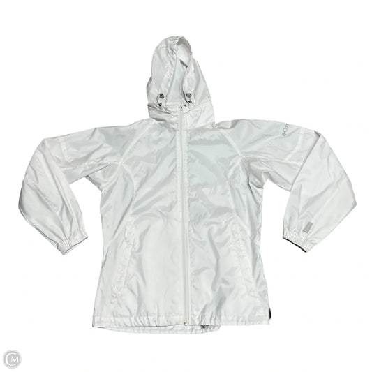 Jacket Windbreaker By Columbia In White, Size: Xs