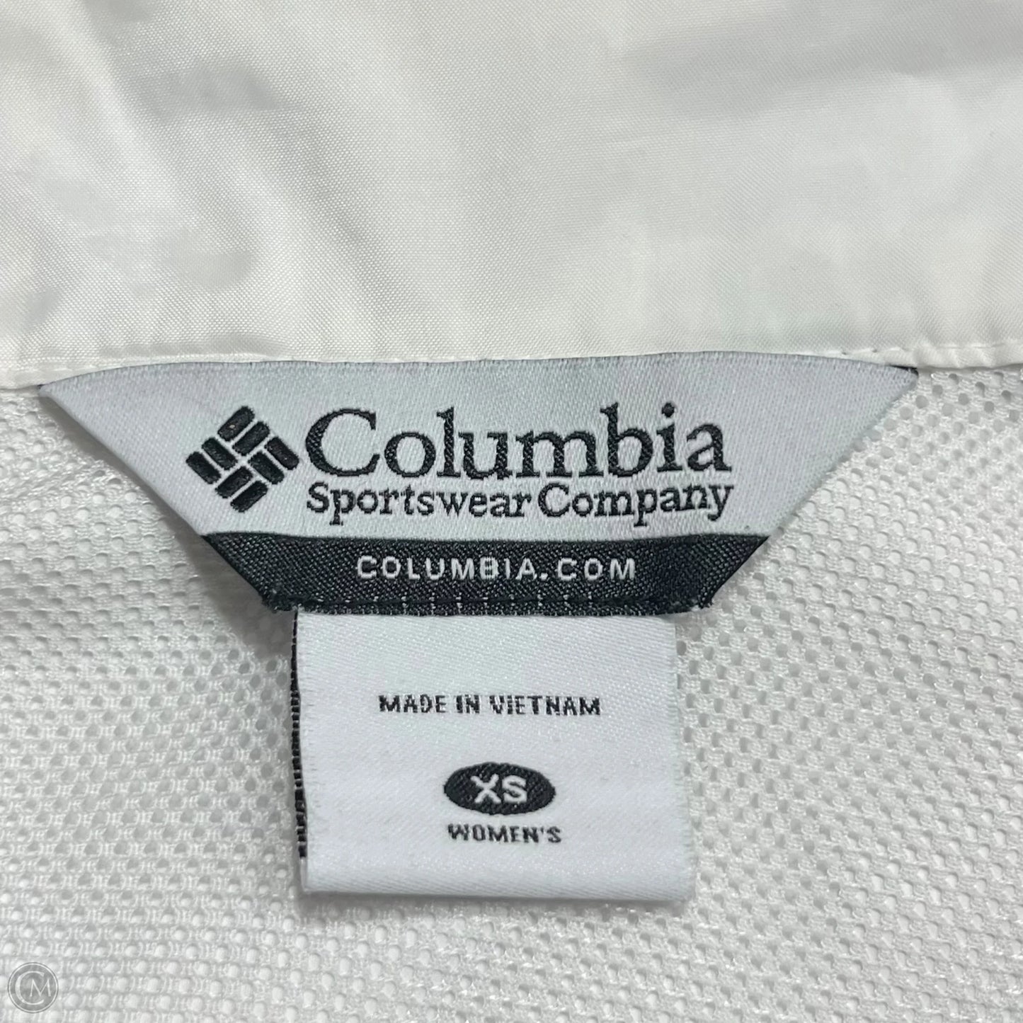 Jacket Windbreaker By Columbia In White, Size: Xs