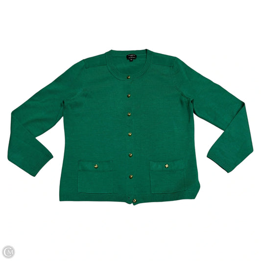 Sweater Cardigan By Talbots In Green, Size: Mp