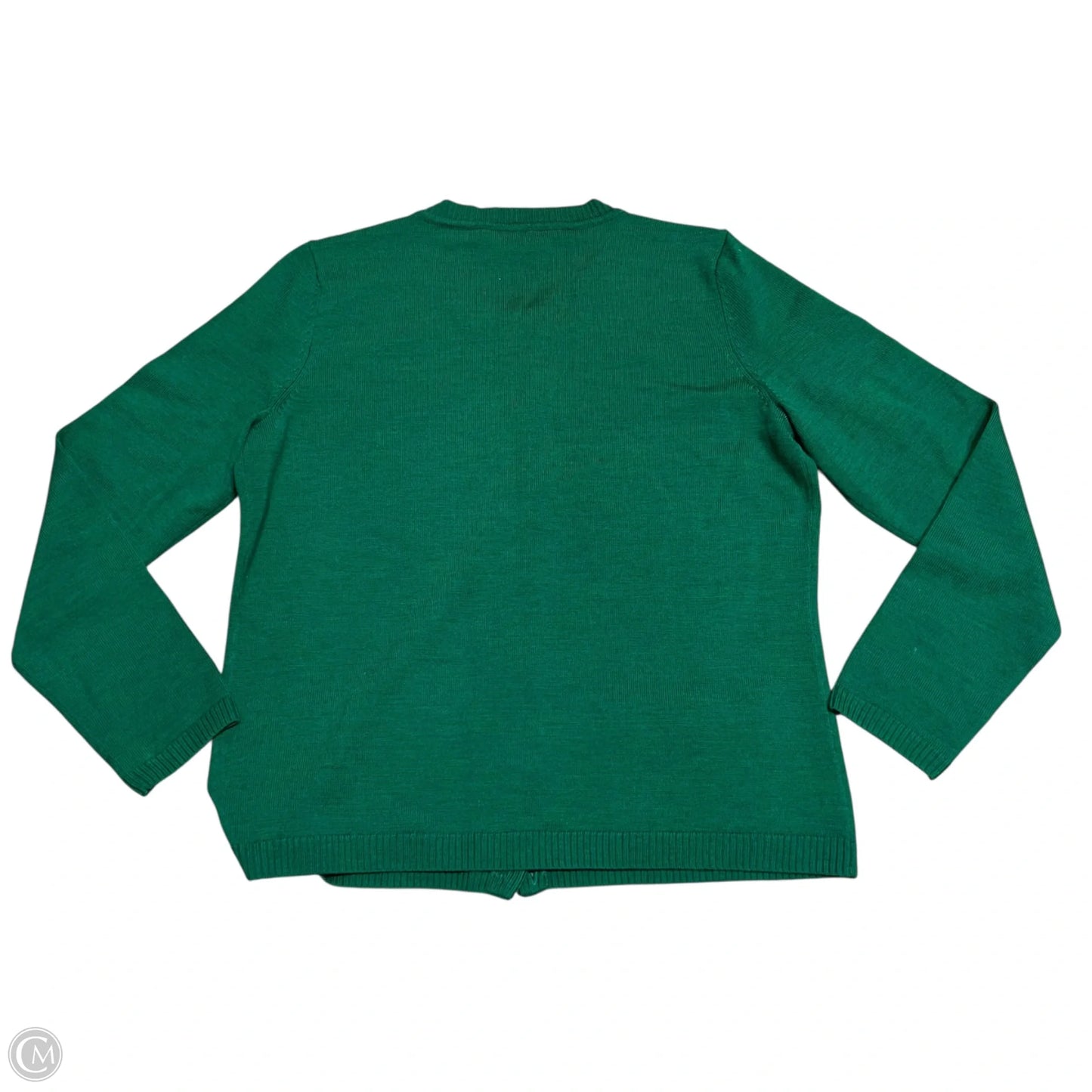 Sweater Cardigan By Talbots In Green, Size: Mp