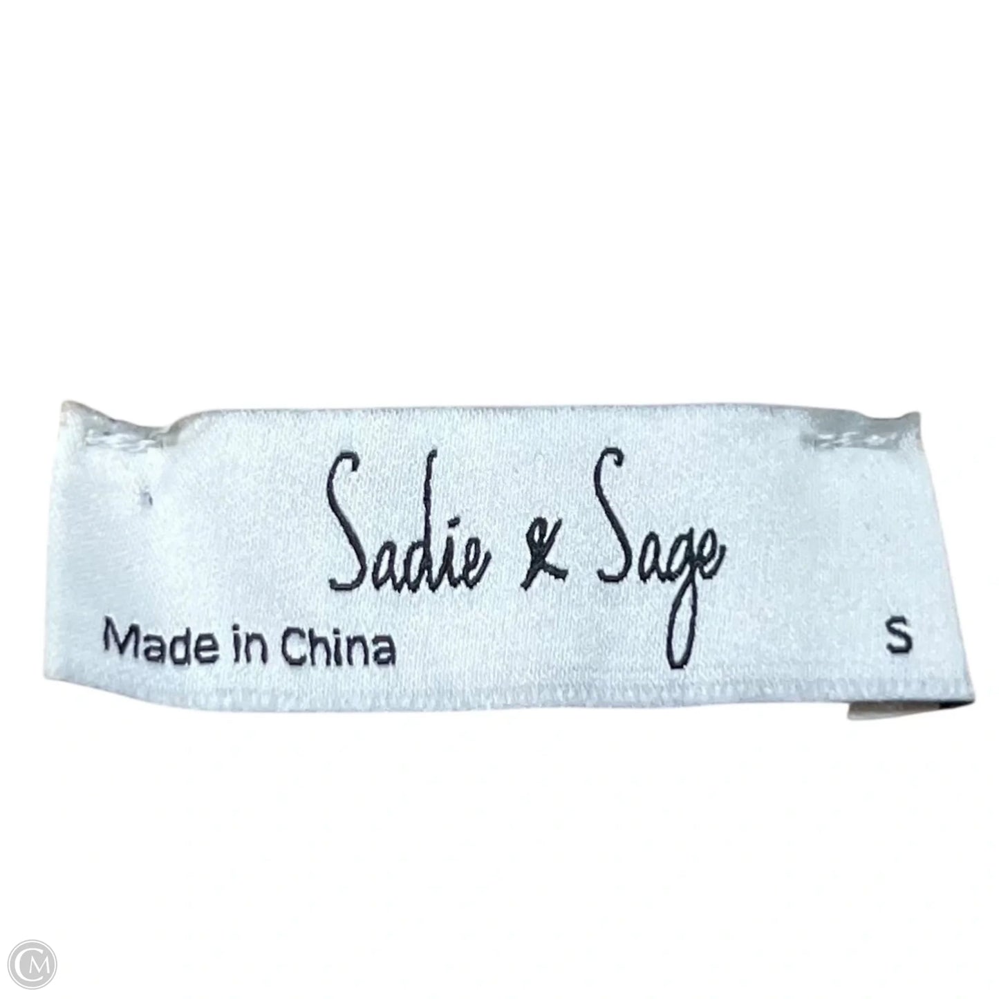 Sweater By Sadie & Sage In Brown & Cream, Size: S