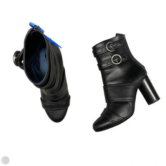 Boots Luxury Designer By Lanvin In Black, Size: 7