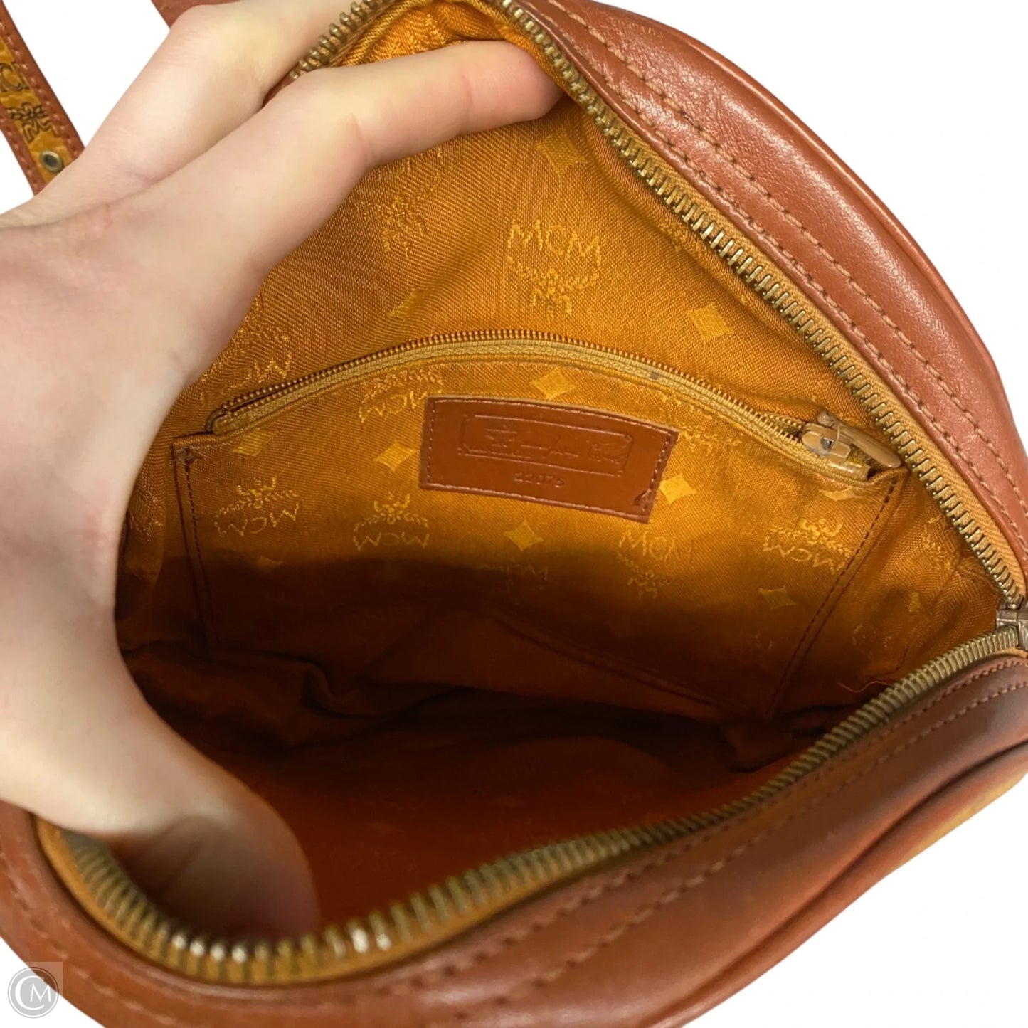 Crossbody Luxury Designer By Mcm, Size: Medium