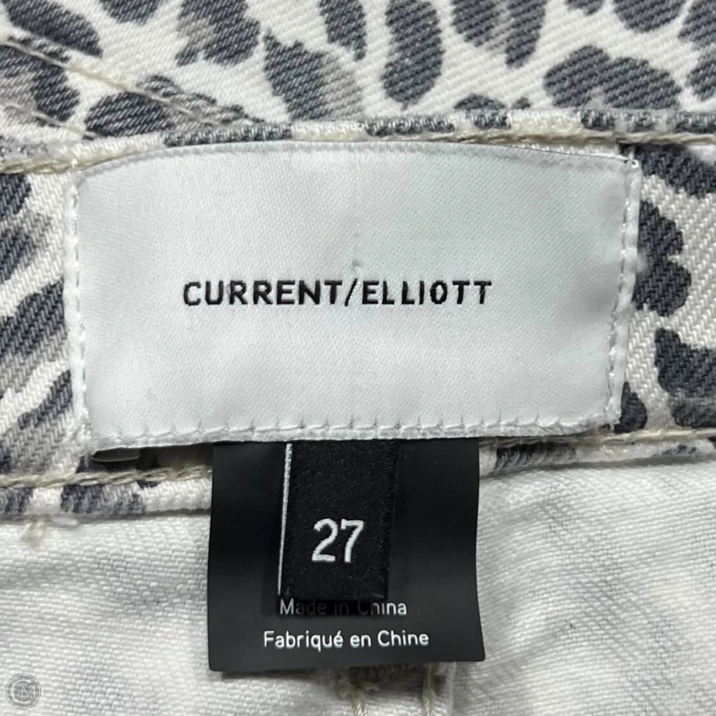 Jeans Skinny By Current Elliott In Animal Print, Size: 4