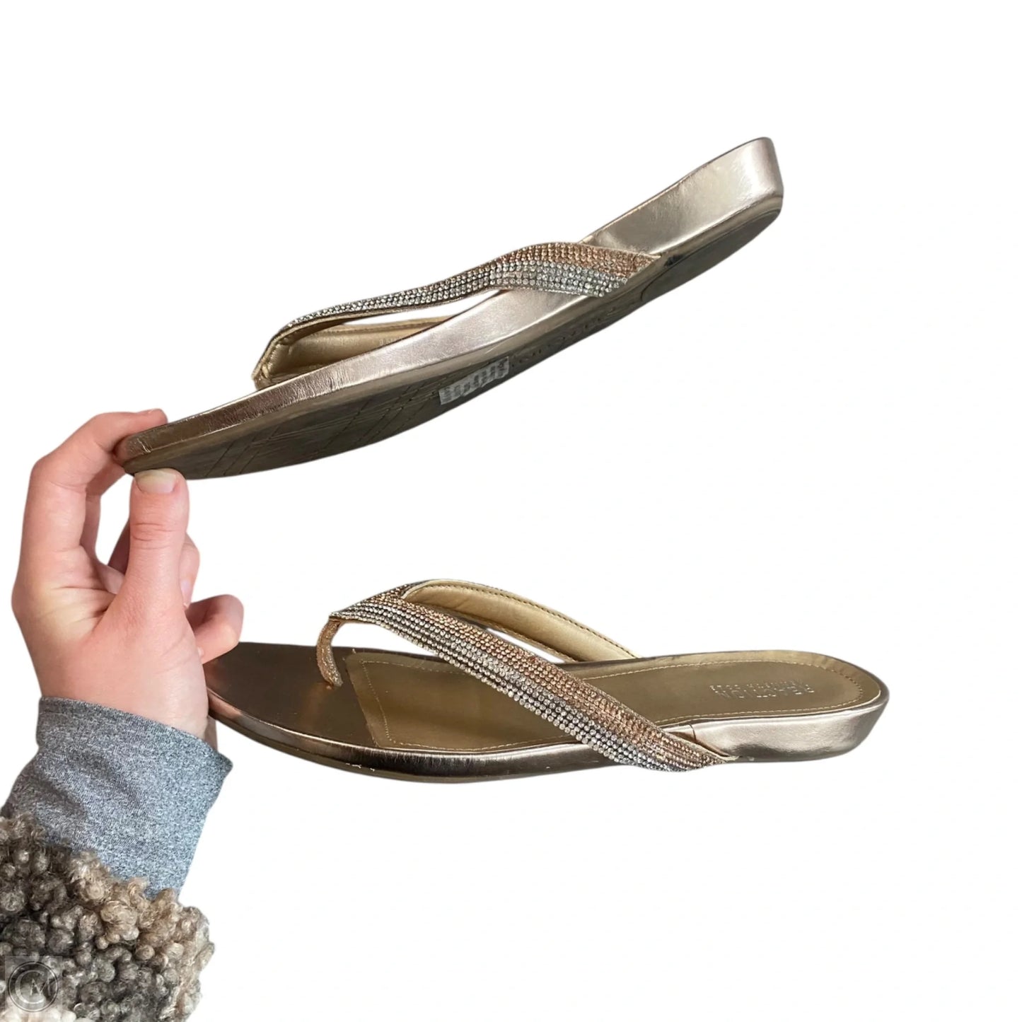 Sandals Flats By Kenneth Cole Reaction In Rose Gold, Size: 9.5