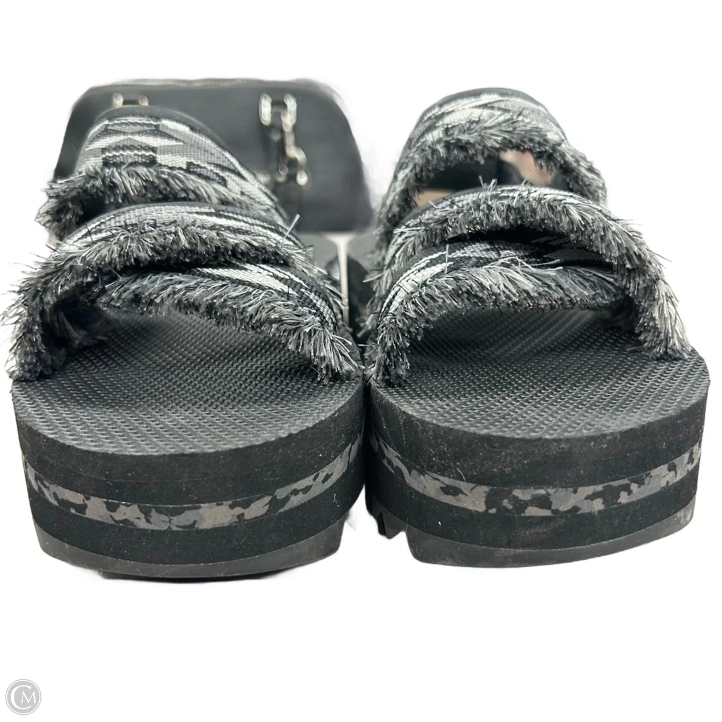 Sandals Heels Platform By Teva In Black, Size: 9