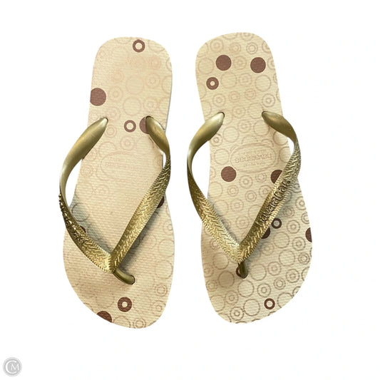 Sandals Flats By Havaianas In Tan, Size: 7