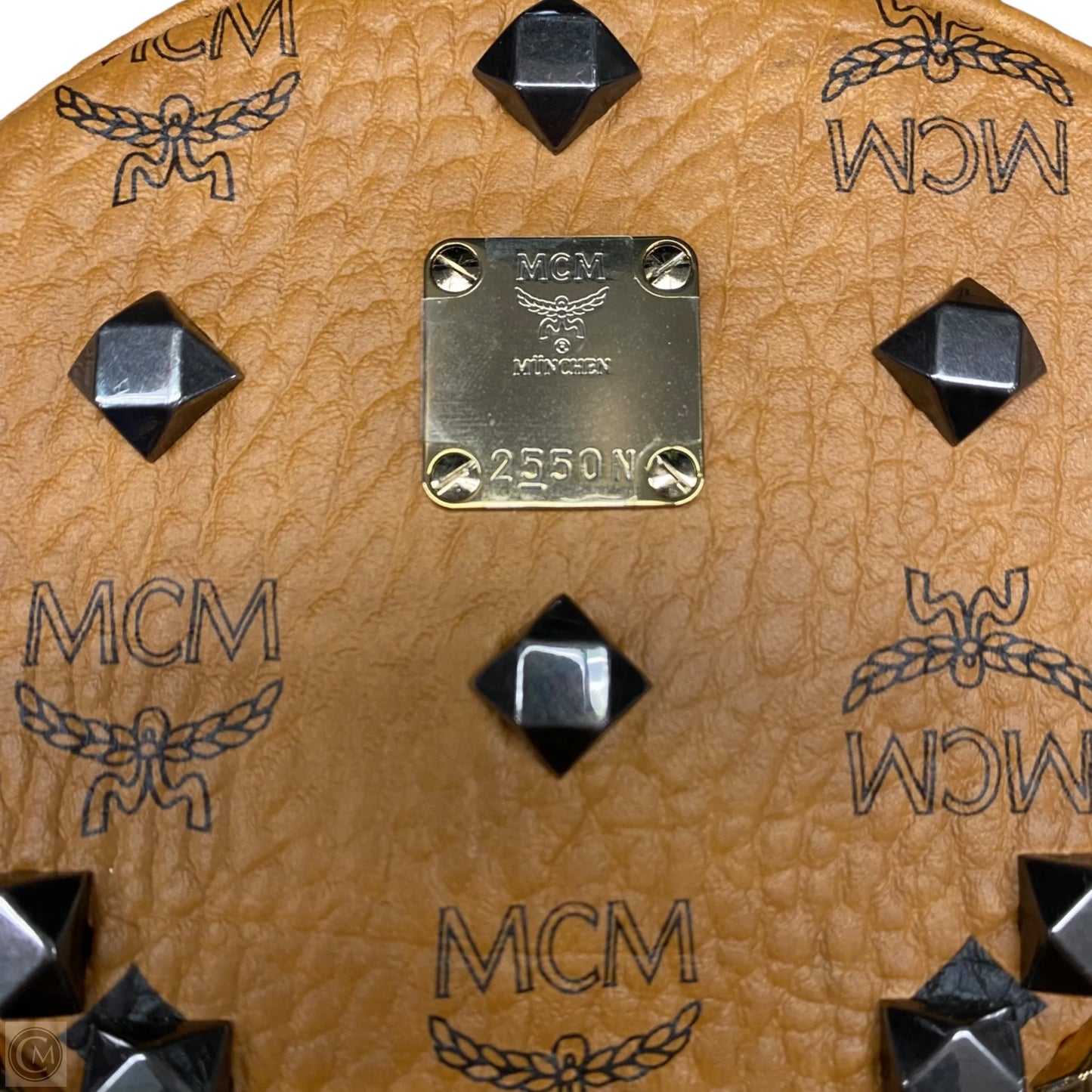 Backpack Luxury Designer By Mcm, Size: Medium