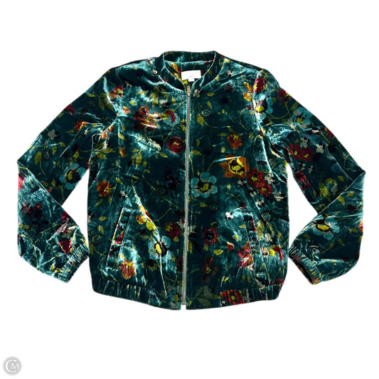Jacket Other By Loft In Green & Red, Size: Xs