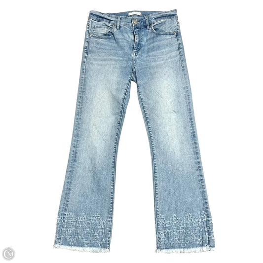 Jeans Cropped By Loft In Blue Denim, Size: 2