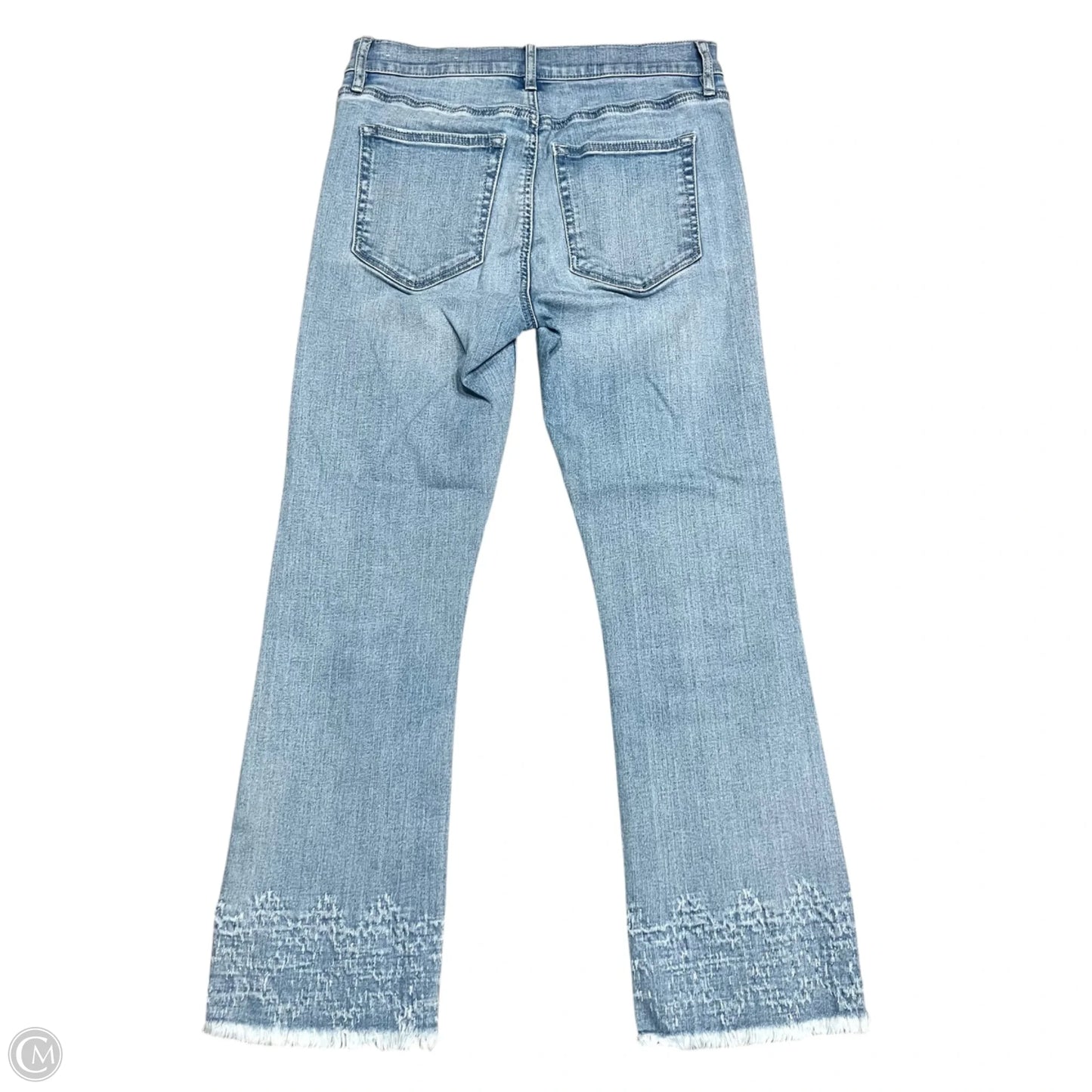 Jeans Cropped By Loft In Blue Denim, Size: 2