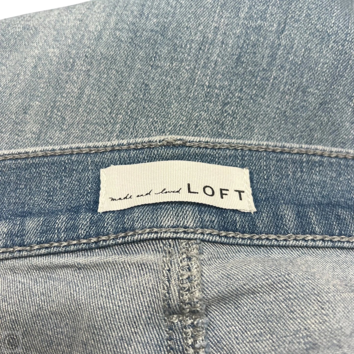 Jeans Cropped By Loft In Blue Denim, Size: 2