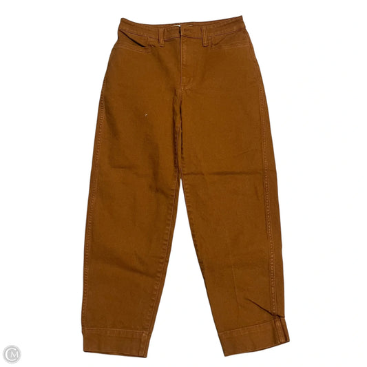 Jeans Wide Leg By Madewell In Tan Denim, Size: 4