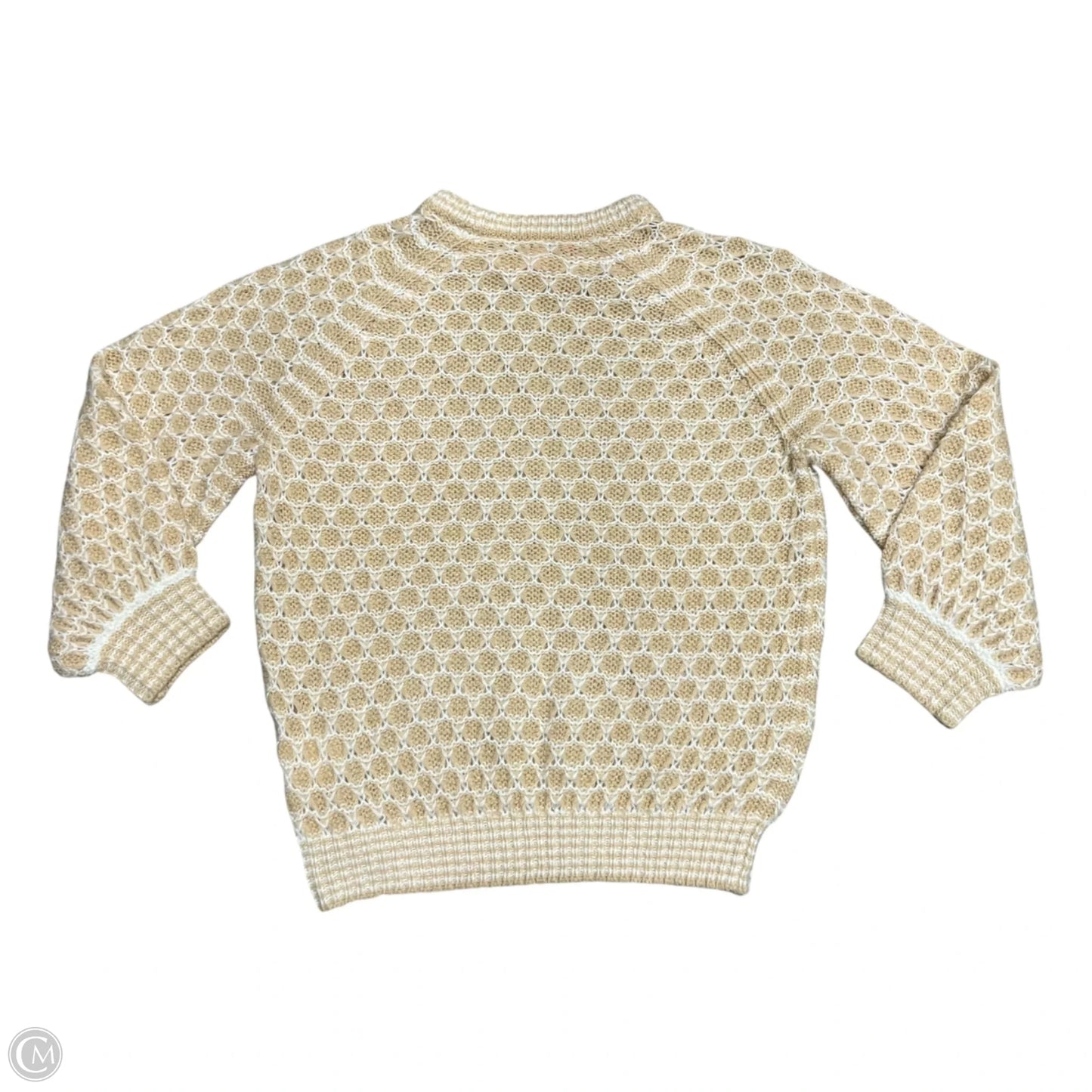 Sweater Designer By Lilly Pulitzer In Tan & White, Size: S