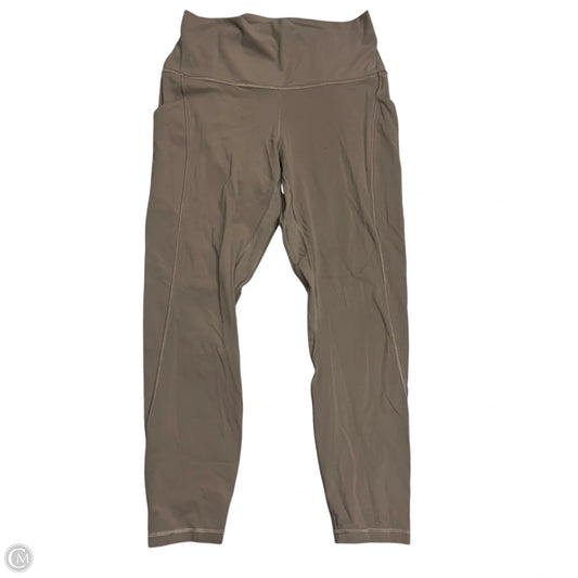 Athletic Leggings By Lululemon In Brown, Size: 10