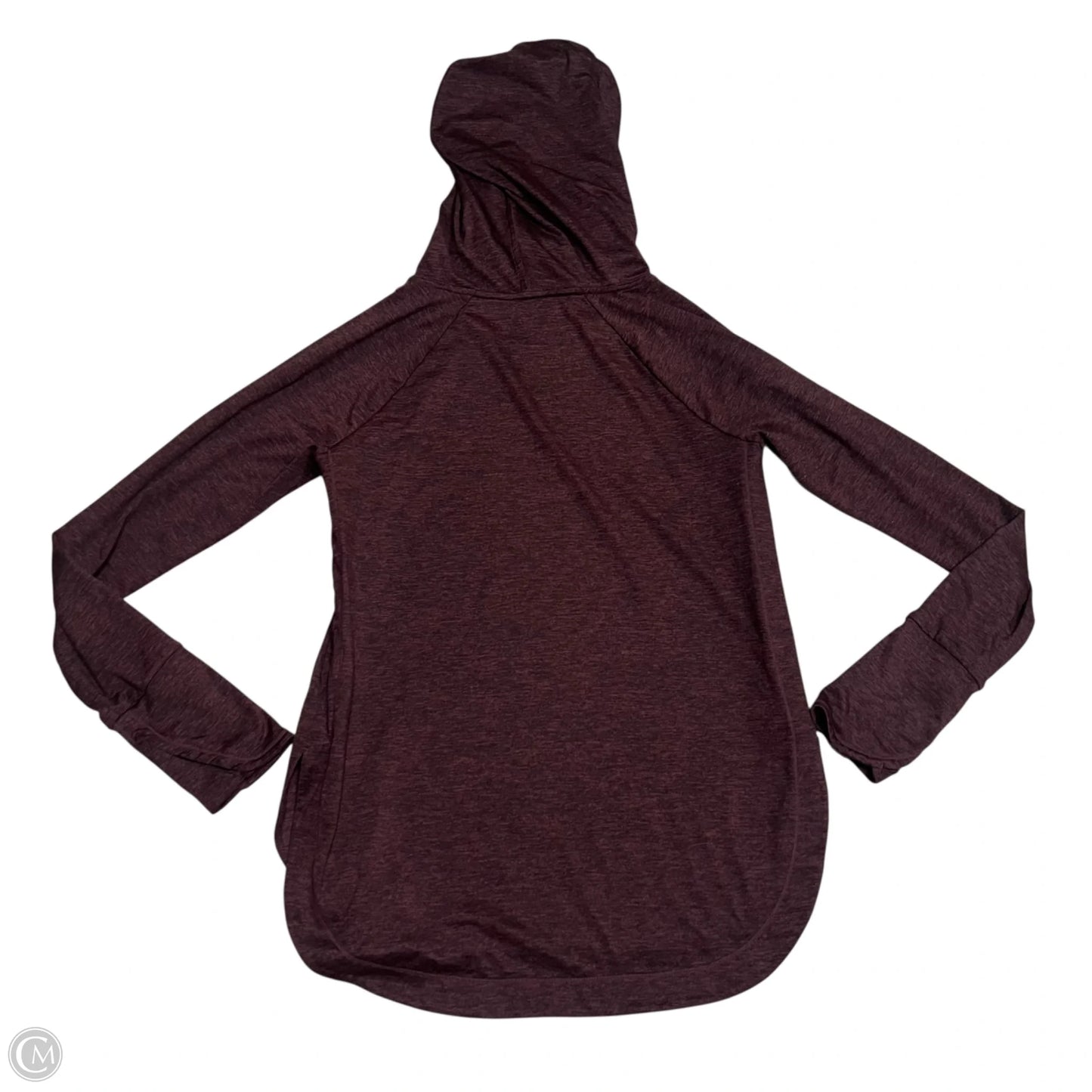 Athletic Top Long Sleeve Hoodie By Athleta In Red, Size: S