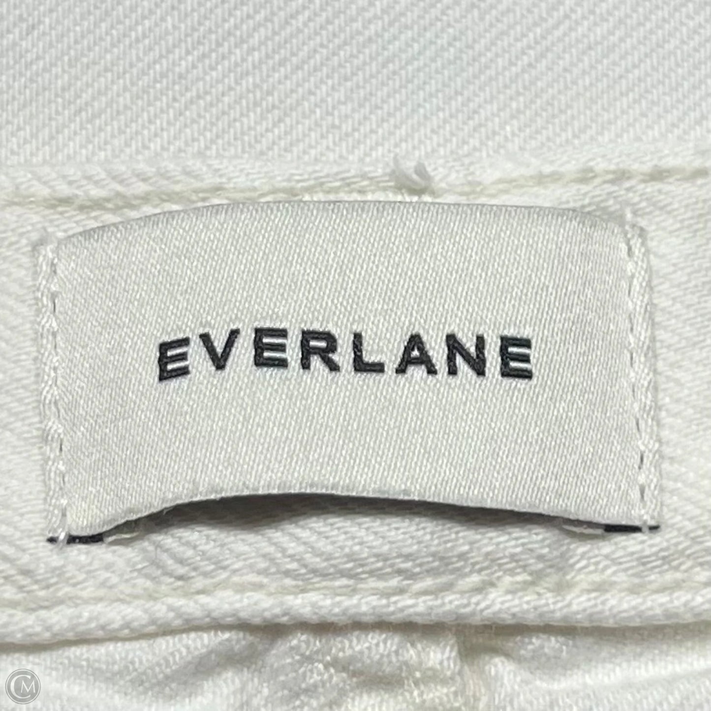 Jeans Straight By Everlane In Cream Denim, Size: 6