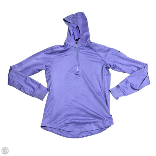 Athletic Sweatshirt Hoodie By Nike In Purple, Size: L