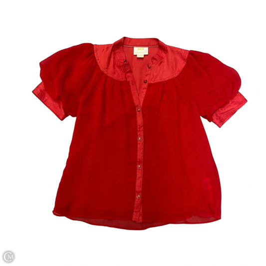 Top Short Sleeve By Maeve In Red, Size: Xs