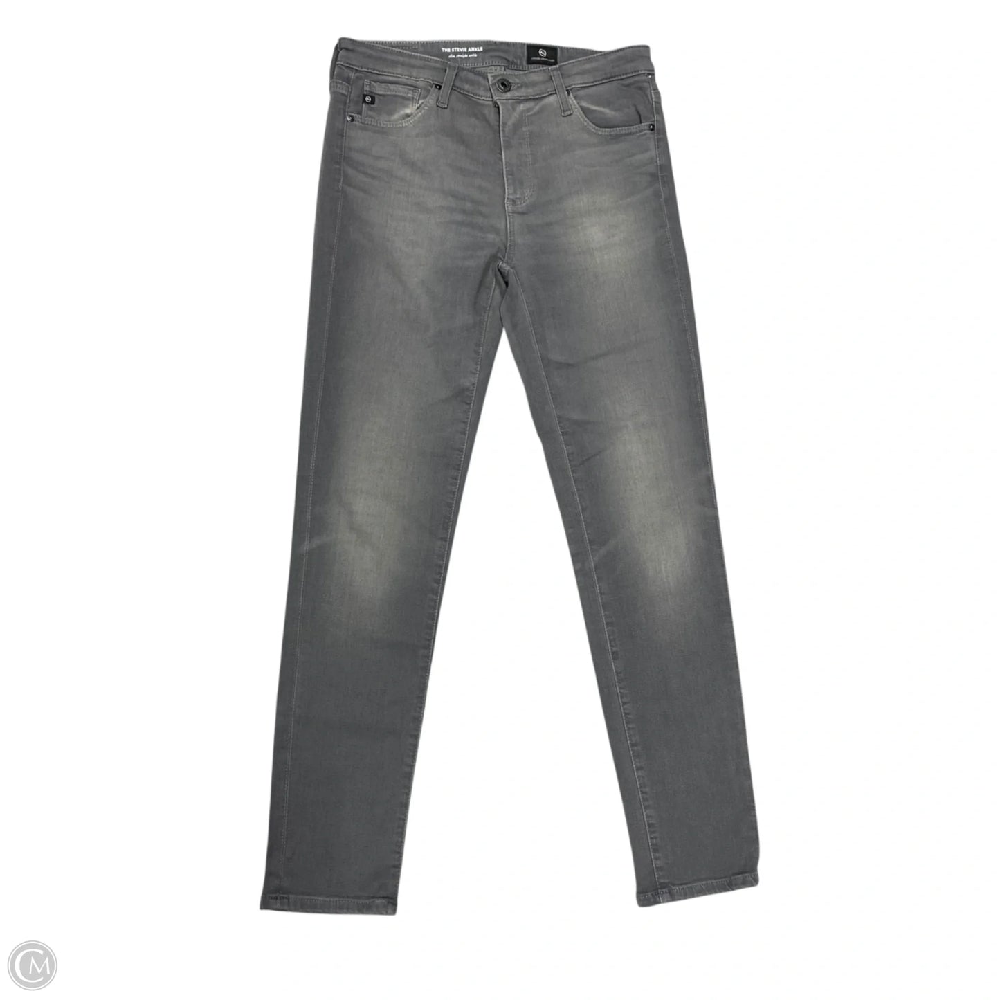 Jeans Straight By Adriano Goldschmied In Grey Denim, Size: 2