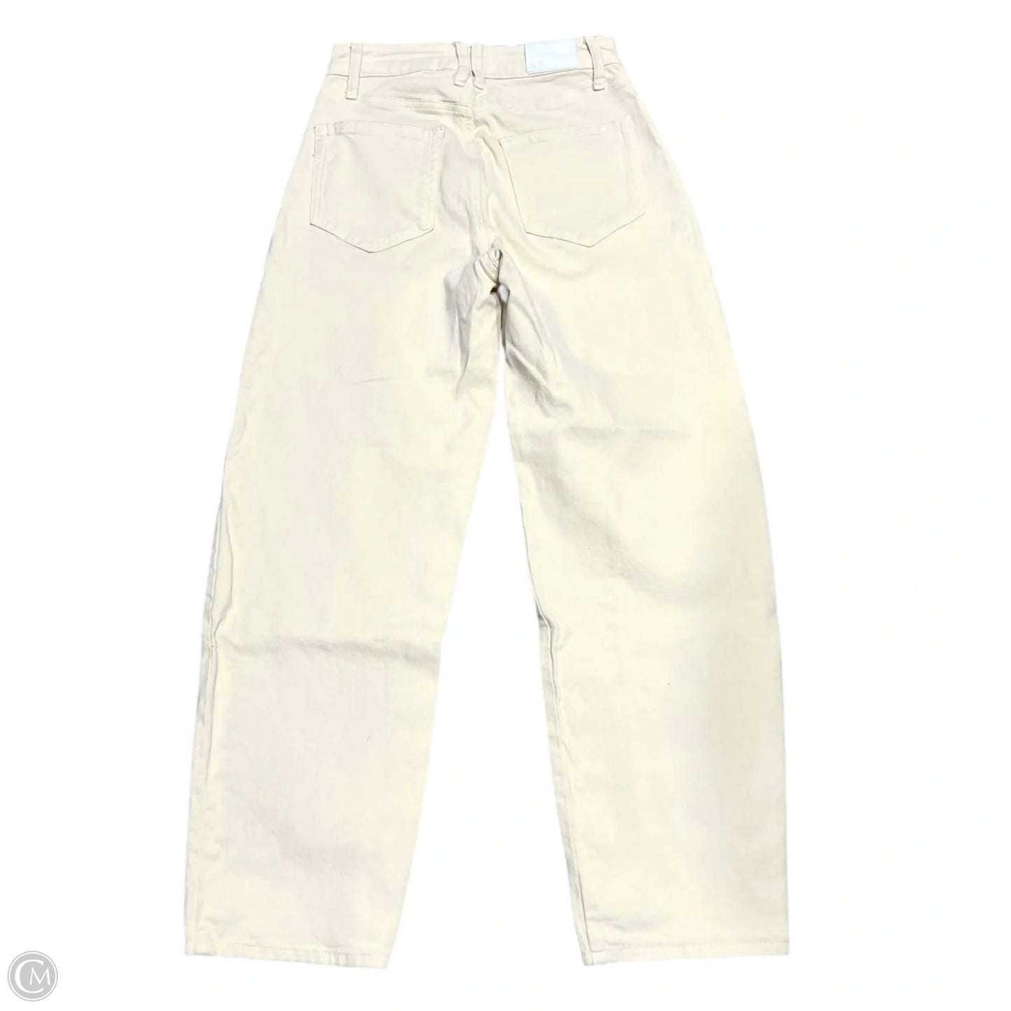 Jeans Wide Leg By Paige In Cream Denim, Size: 2