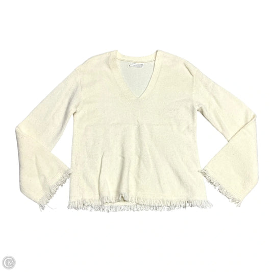 Sweater By Anthropologie In Cream, Size: Xs