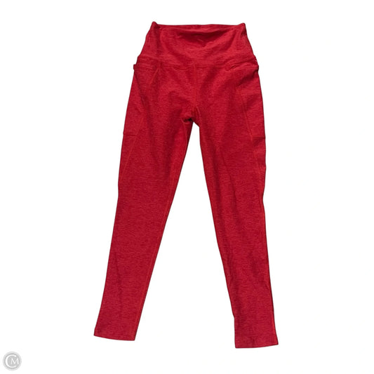 Athletic Leggings By Beyond Yoga In Red, Size: 4