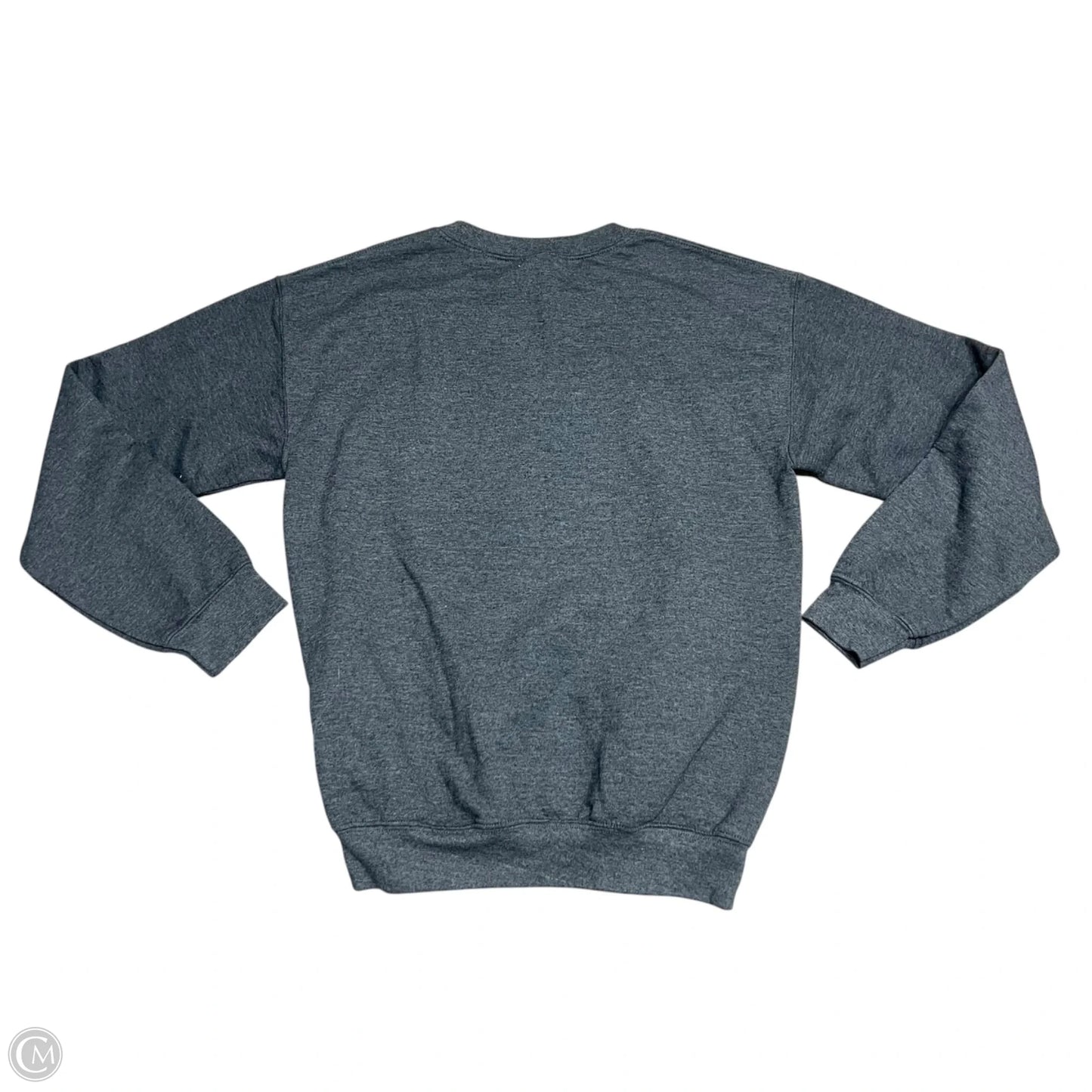 Sweatshirt Crewneck By Gildan In Grey & White, Size: S
