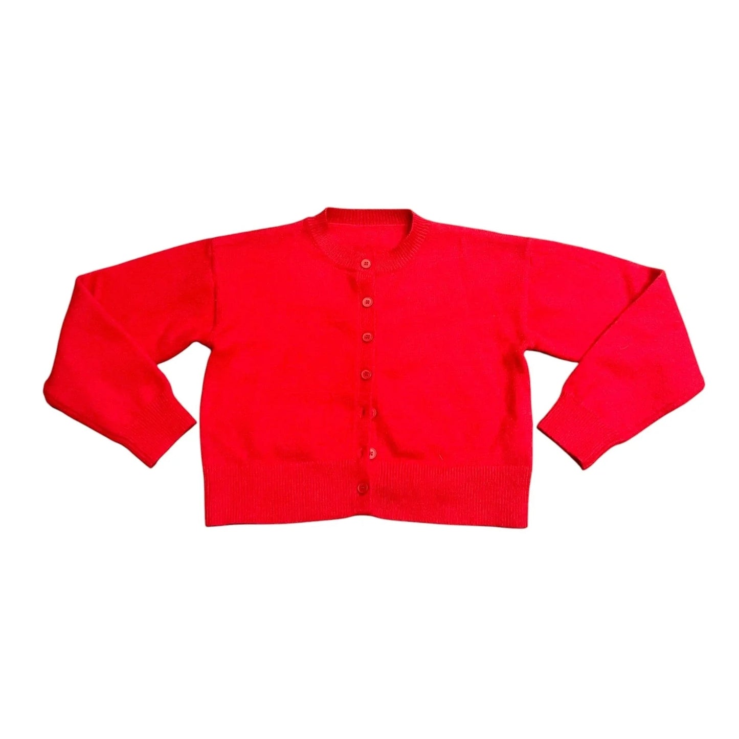Sweater Cardigan In Red, Size: S
