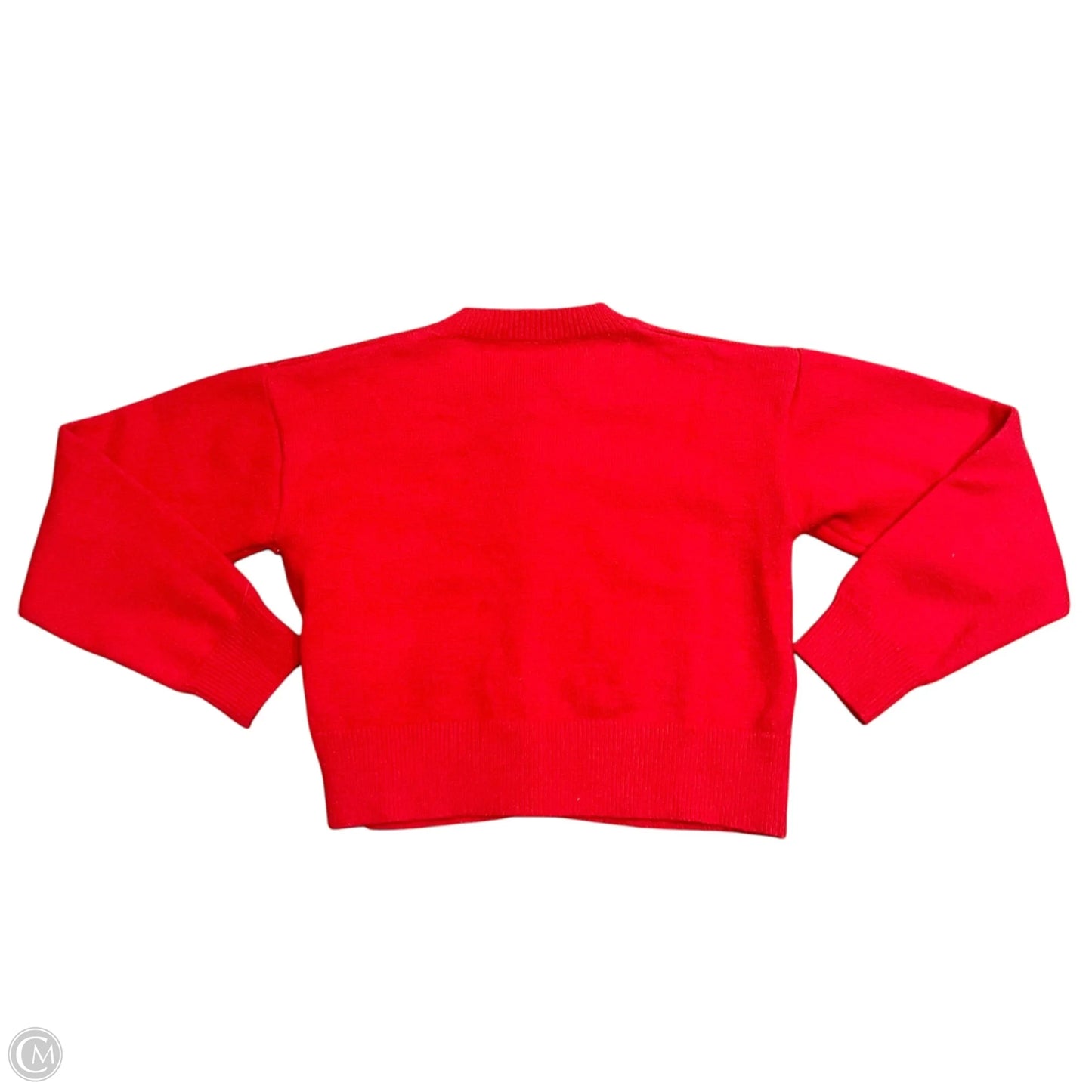 Sweater Cardigan In Red, Size: S