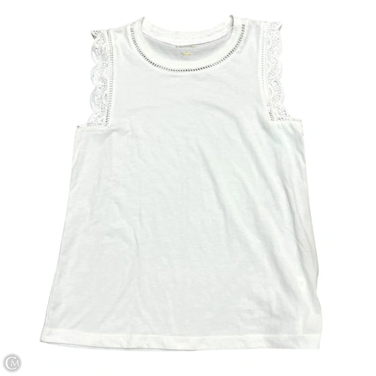 Top Sleeveless Designer By Lilly Pulitzer In White, Size: M