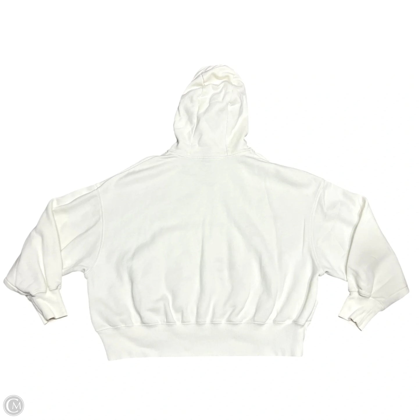 Athletic Sweatshirt Hoodie By Nike In Cream, Size: S