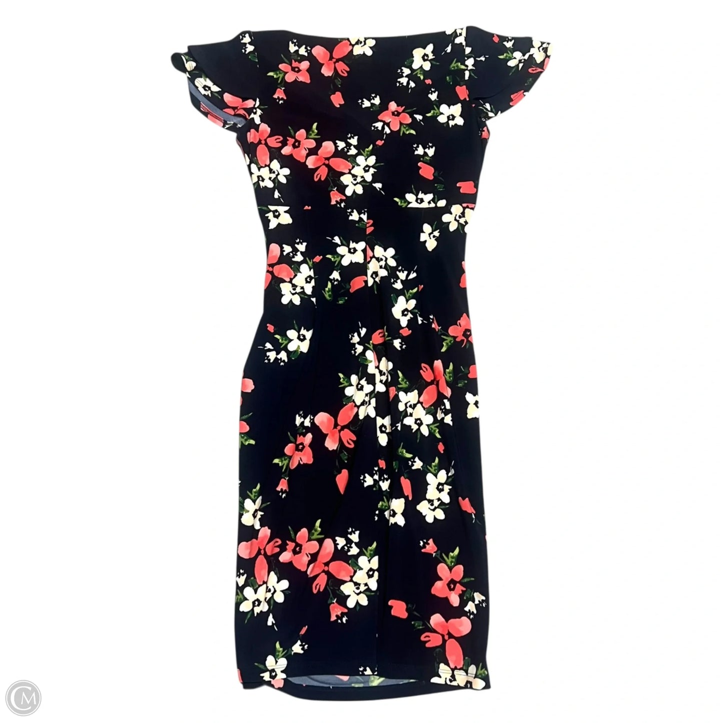 Dress Party Midi By Lauren By Ralph Lauren In Blue & Orange, Size: Xs