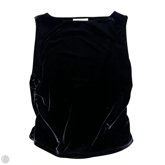 Top Sleeveless By Oak + Fort In Black, Size: L