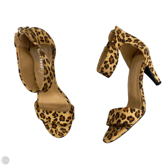 Sandals Heels Stiletto By Herstyle In Leopard Print, Size: 6