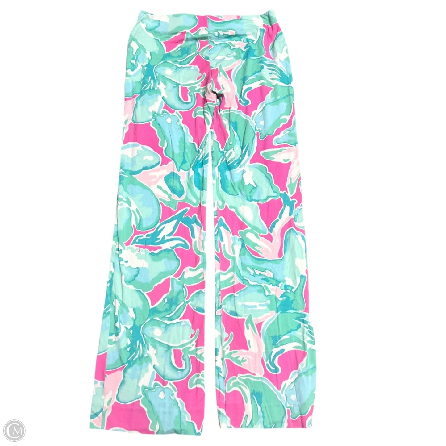 Pants Designer By Lilly Pulitzer In Blue & Pink, Size: 4