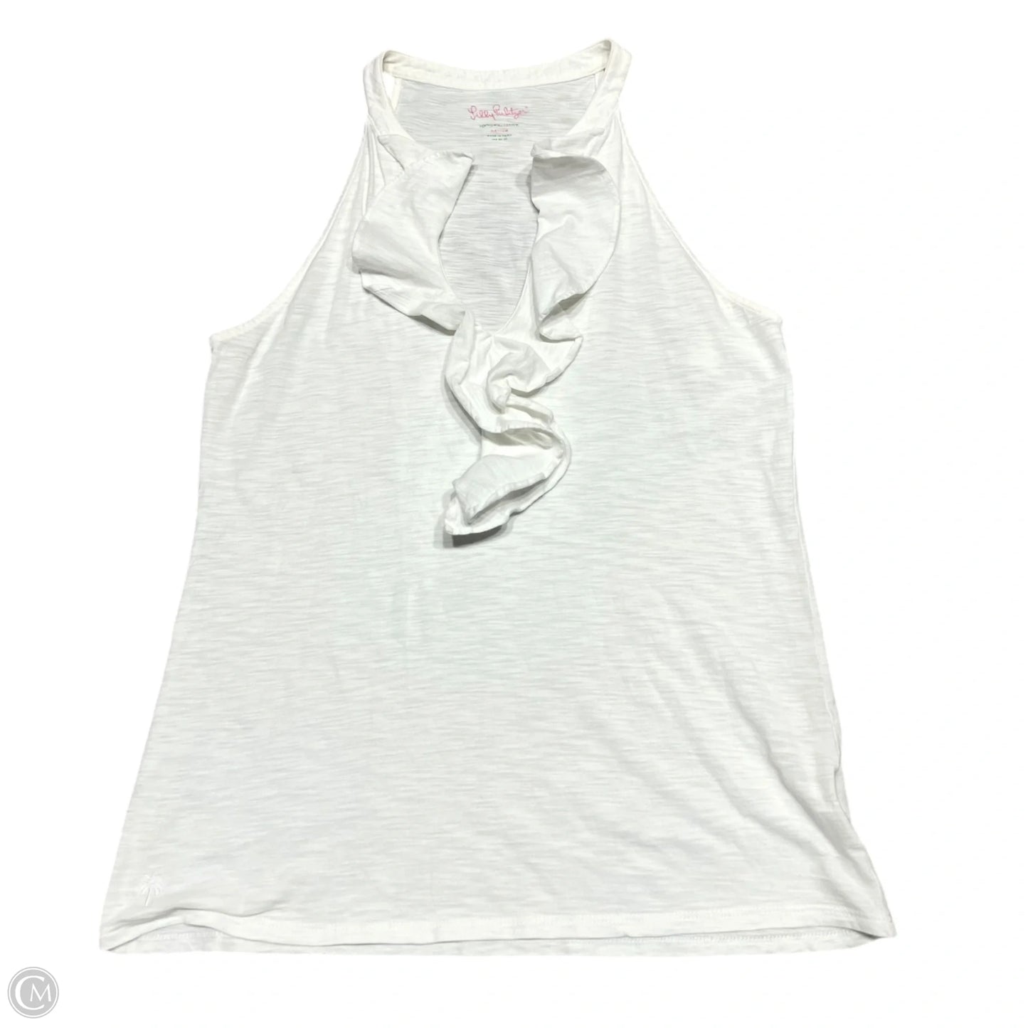Top Sleeveless Designer By Lilly Pulitzer In Cream, Size: M