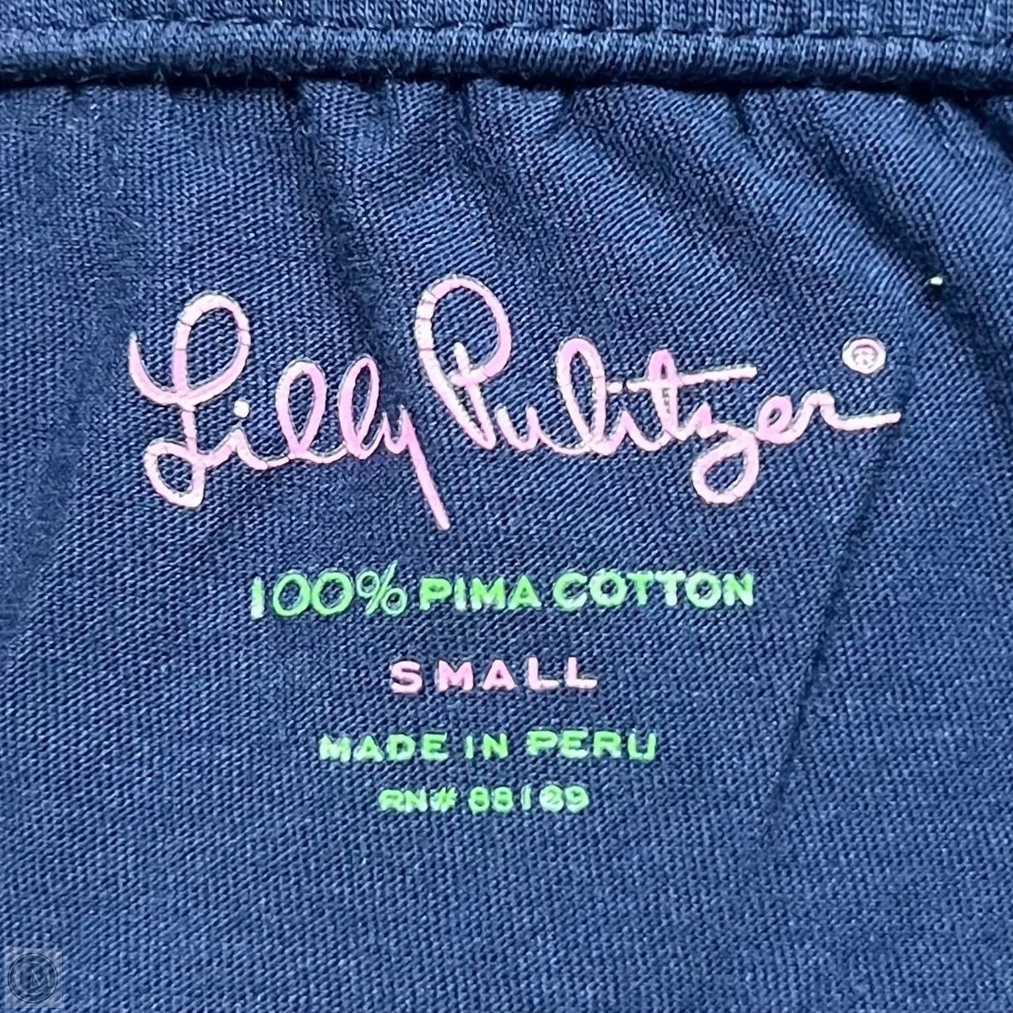 Top Sleeveless Designer By Lilly Pulitzer In Navy, Size: S