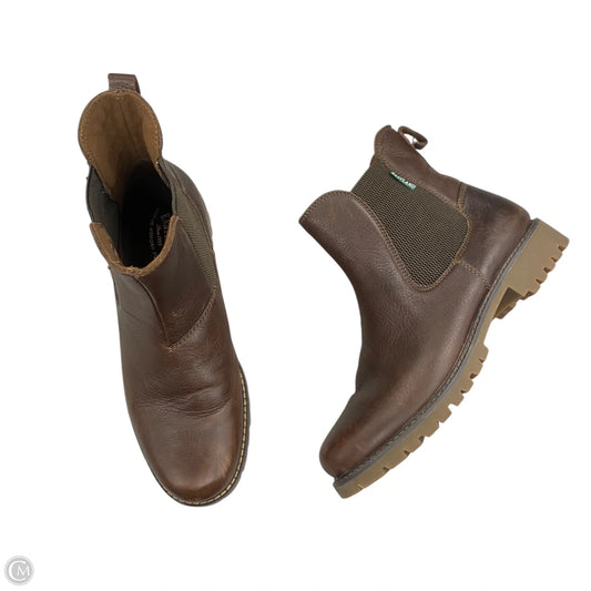 Boots Ankle Heels By Eastland In Brown, Size: 8.5
