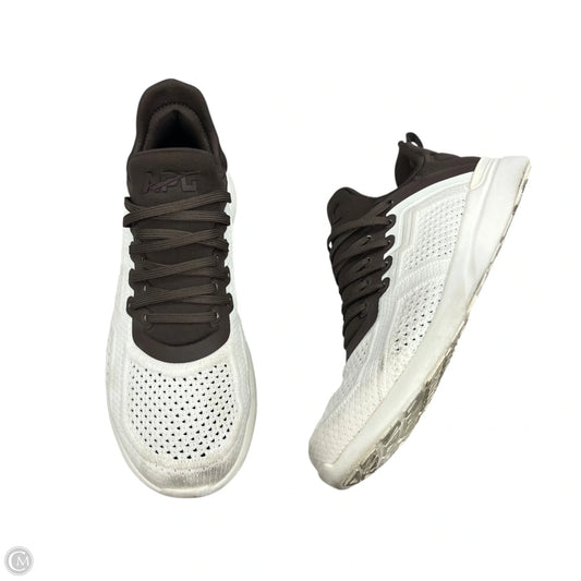 Shoes Designer By Apl In Brown & Cream, Size: 8.5