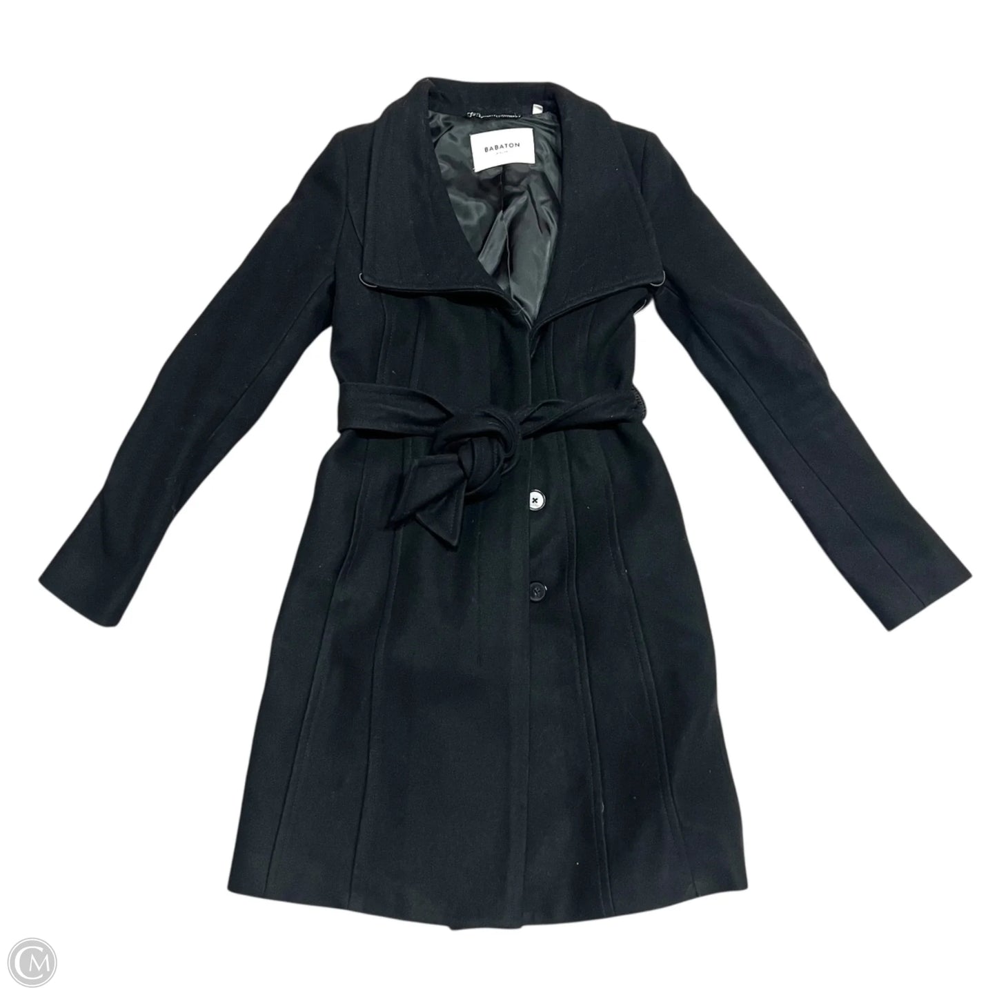 Coat Peacoat By Babaton In Black, Size: Xxs