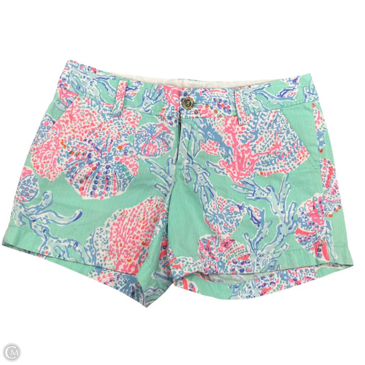 Shorts Designer By Lilly Pulitzer In Green & Pink, Size: 6